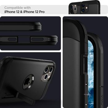 Spigen Tough Armor Back Case Schutzhülle für iPhone 12 / iPhone 12 Pro schwarz